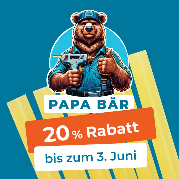 Schmelzkleber MIDIAR lackschonend, speziell für Hagelschadenreparatur, PDR Tools 5 KG